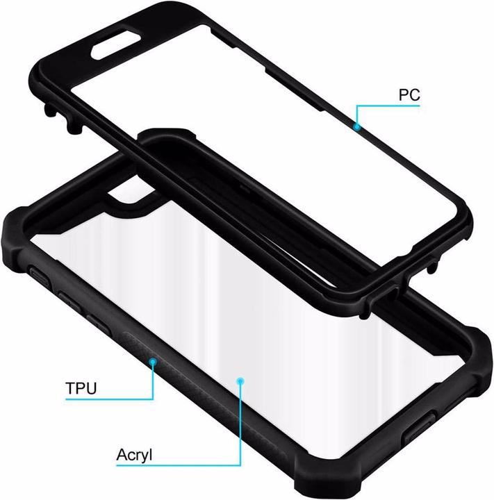 Produktbild Cadorabo Hybrid 2-in-1 Acrylic Cover (Apple iPhone SE (2nd Gen), Apple iPhone 7)