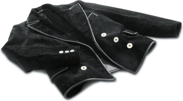 Actual product image FHB GERHARD guild jacket Trenkercord three-wire with genuine leather black (44)