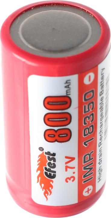 Actual product image Efest IMR 18350 V1 (Pluspol flach) (18350, 800 mAh)