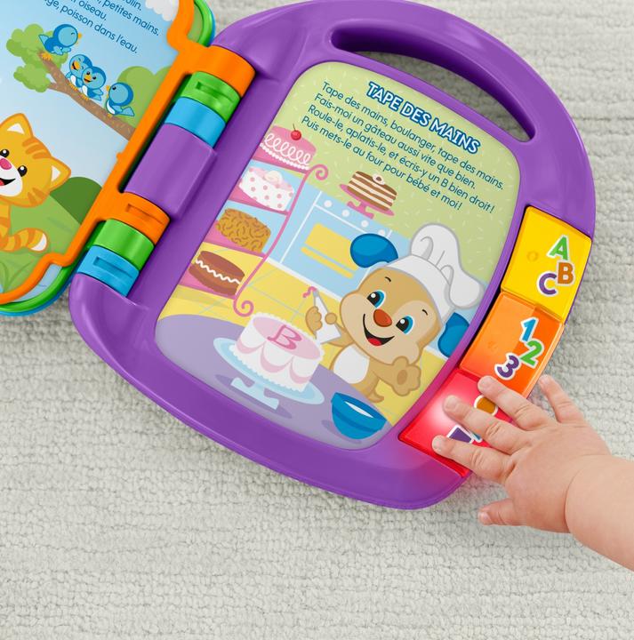 Image du produit Fisher-Price Livre Interactif Comptines - Livre bébé - 6 mois et + (Français)
