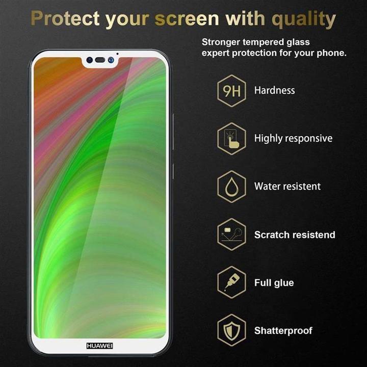 Immagine prodotto Cadorabo Vetro di protezione del display a schermo intero (3 Pezzo/i, Huawei P20 Lite)