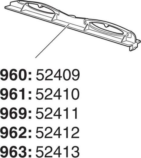 Actual product image Thule Smart Slide Wing Bar 962