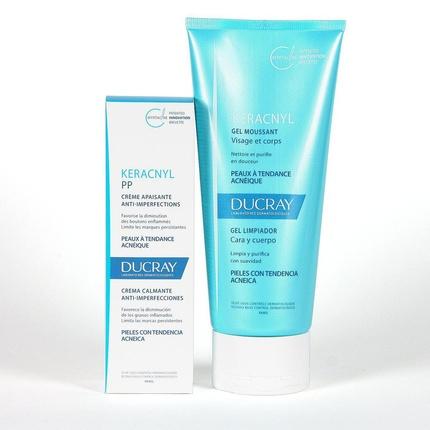 Immagine prodotto Ducray Gel detergente 30 ml + crema decalcificante 40 ml (Panni pulizia, 70 ml)