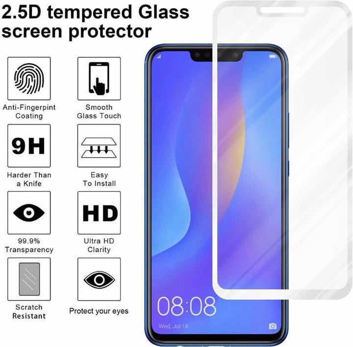 Immagine prodotto Cadorabo Vetro di protezione del display a schermo intero (1 Pezzo/i, Huawei P Smart Pro (2019))