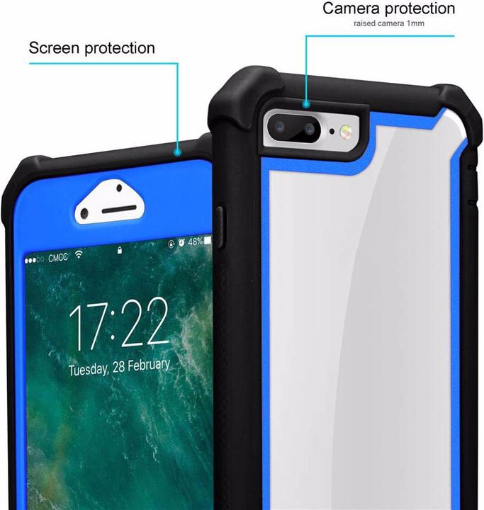 Actual product image Cadorabo Hybrid 2-in-1 Acrylic Cover (Apple iPhone 7 Plus, Apple iPhone 7s Plus)