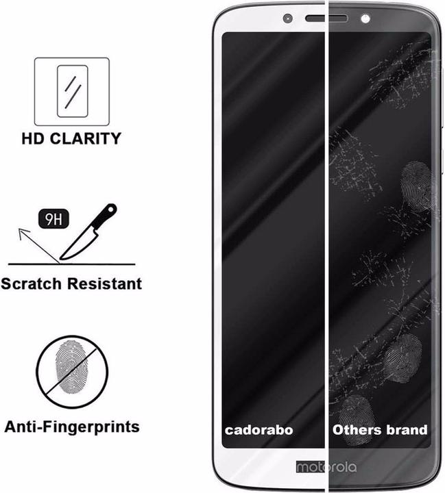 Immagine prodotto Cadorabo Vetro di protezione del display a schermo intero (1 Pezzo/i, Motorola Moto E5)