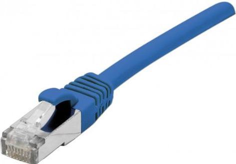 Actual product image Exertis Connect Patch cable CAT. 6A, F/UTP, PoE, LSZH, blue, 25.0 m Shielded patch cable with snap-in lug protection (F/UTP, CAT6a, 25 m)