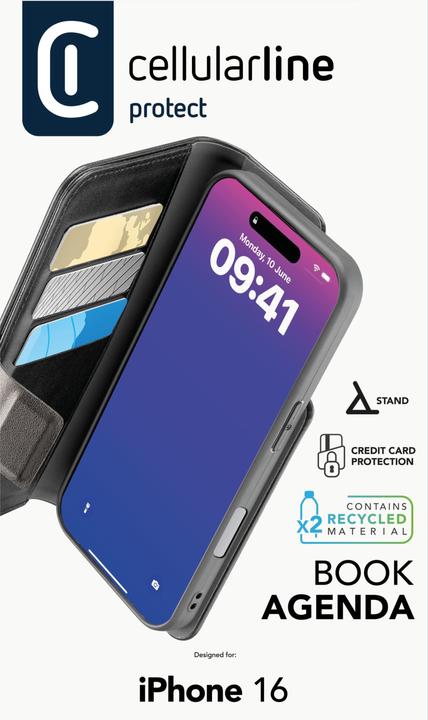 Immagine prodotto Cellularline Agenda del libro 2 (Apple iPhone 16)