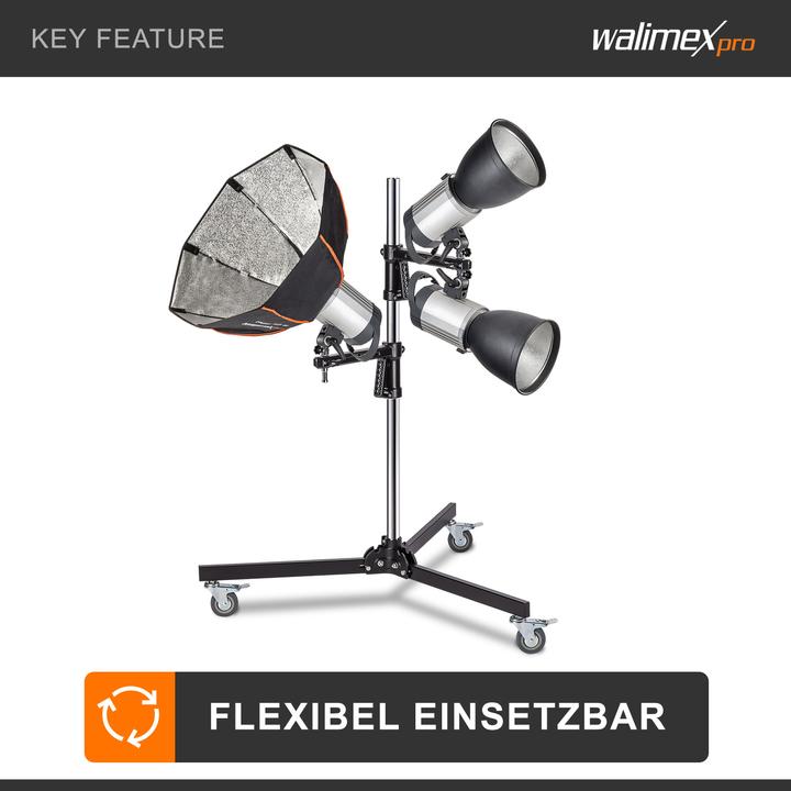 Actual product image Walimex pro Per rolling tripod (223 cm, 12 kg)