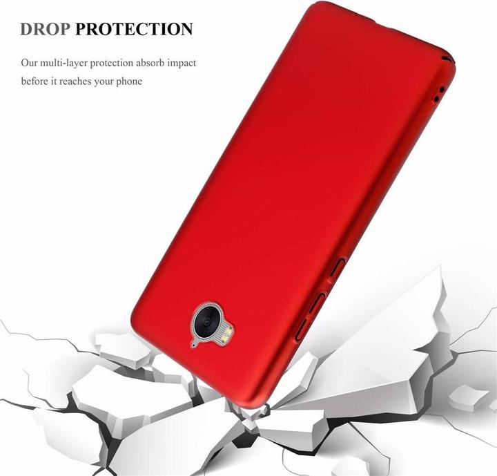 Image du produit Cadorabo Hard Cover Couverture métallique mate (Huawei Y6 (2017))