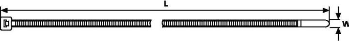 Produktbild HellermannTyton Kabelbinder 150x3,6mm PA6,6 (Kunststoffkabelbinder, 150 mm, 100 Stk.)