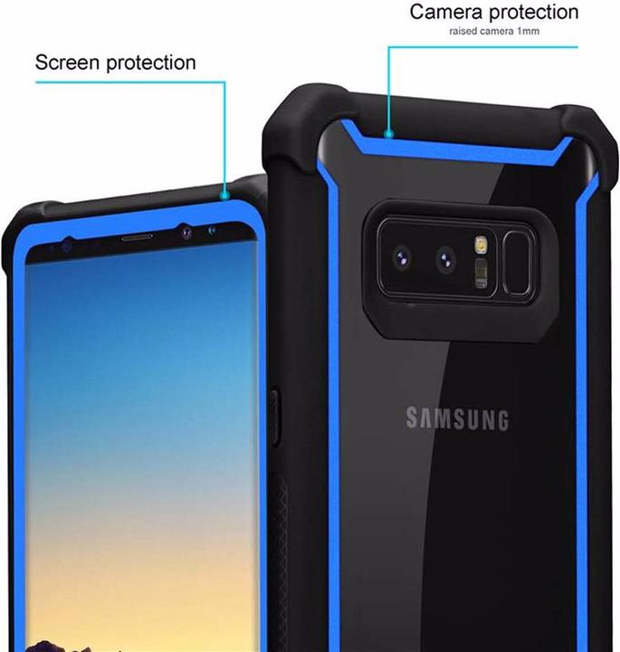 Actual product image Cadorabo Hybrid 2-in-1 Acrylic Cover (Samsung Galaxy Note 8)