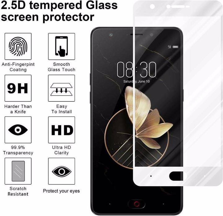 Productafbeelding Cadorabo Volledig schermbeschermend glas (1 Stuk, ZTE Nubia M2)