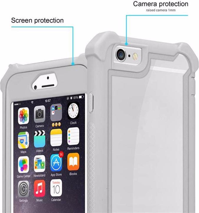 Actual product image Cadorabo Hybrid 2-in-1 Acrylic Cover (Apple iPhone 6)