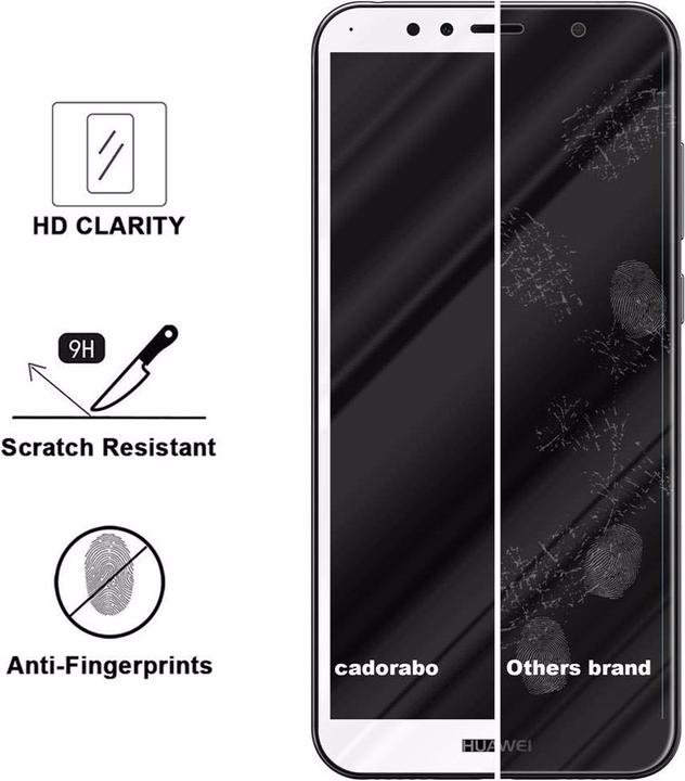 Immagine prodotto Cadorabo Vetro di protezione del display a schermo intero (1 Pezzo/i, Huawei Y6 Prime (2018))