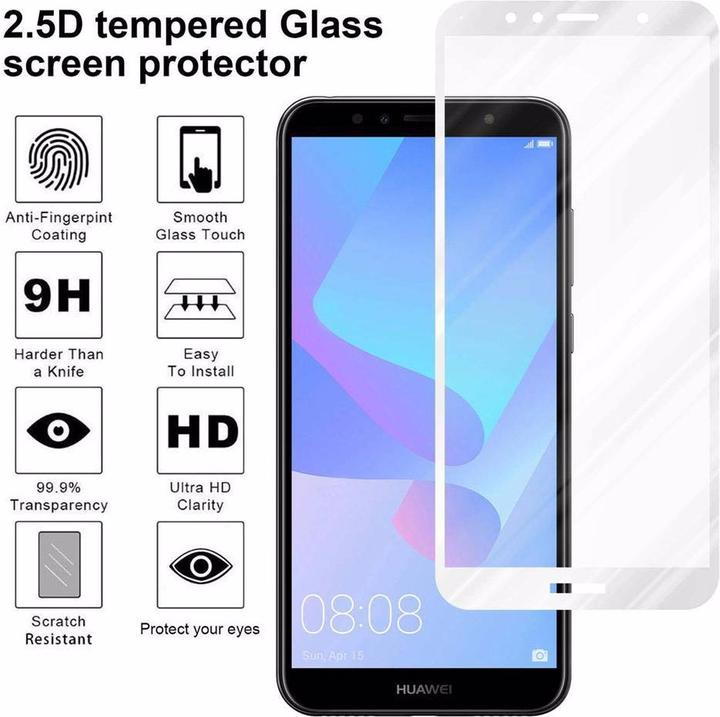 Immagine prodotto Cadorabo Vetro di protezione del display a schermo intero (1 Pezzo/i, Huawei Y6 Prime (2018))