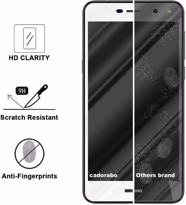 Immagine prodotto Cadorabo Vetro di protezione del display a schermo intero (1 Pezzo/i, Huawei Y5 (2017), Huawei Y6 (2017))