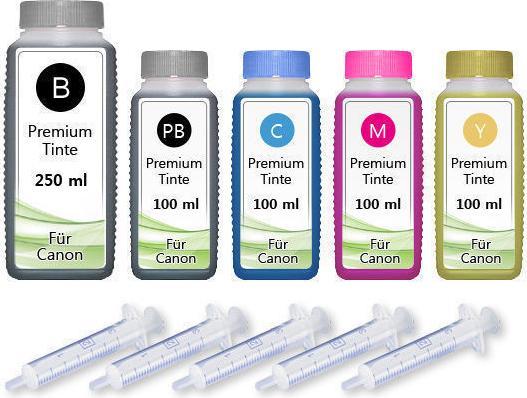 Image du produit Druckfuxx 650ml Nachfüll Drucker Tinte für Canon Pixma IP4850 IP4950 IX6550 MG51