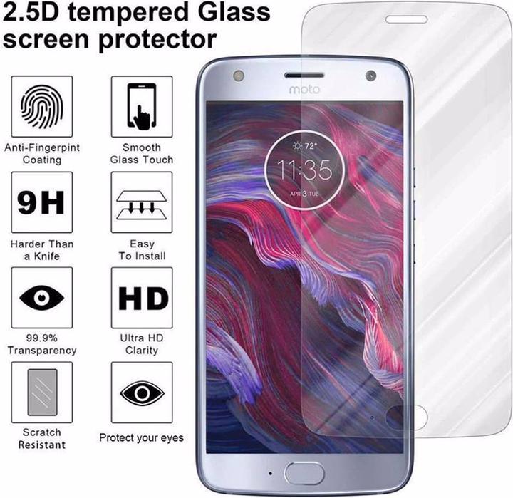 Actual product image Cadorabo Display protection glass (1 Piece, Motorola Moto X4)