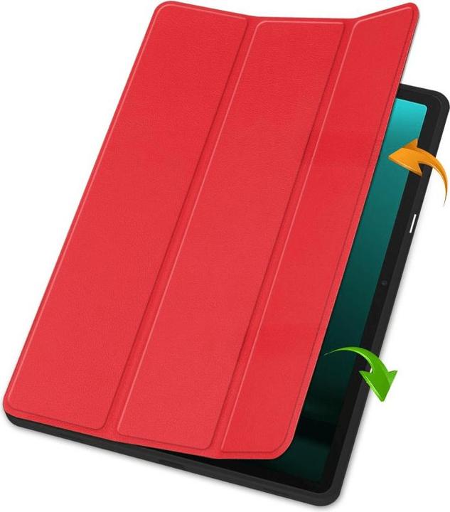 Actual product image Cover-Discount Galaxy Tab S9 / S9 FE - Smart Case silicone red (Galaxy Tab S9)