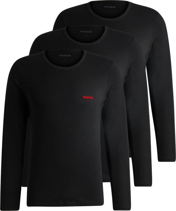 Produktbild HUGO Herren Ls-Shirt Rn Triplet Longsleeve, Black1, M EU (M)
