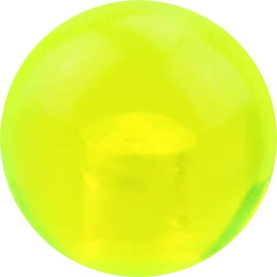Star Piercing Micro Kugel grün transparent (ohne Messing, Acryl)
