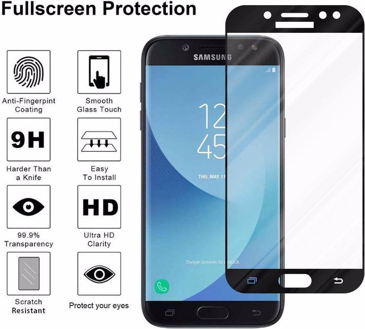 Actual product image Cadorabo Full screen display protection glass (1 Piece, Samsung Galaxy J7 Pro, Samsung Galaxy J7 2017)
