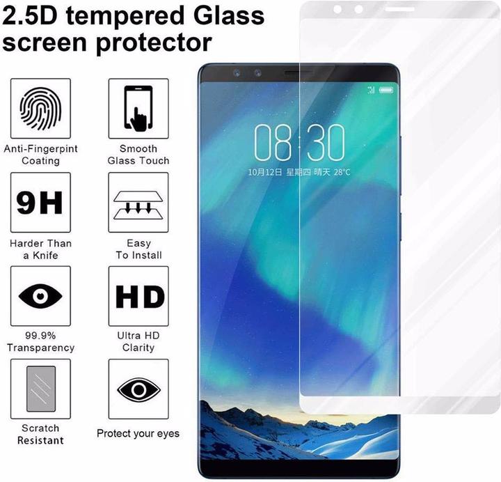 Actual product image Cadorabo Full screen display protection glass (1 Piece, ZTE Nubia Z17S)