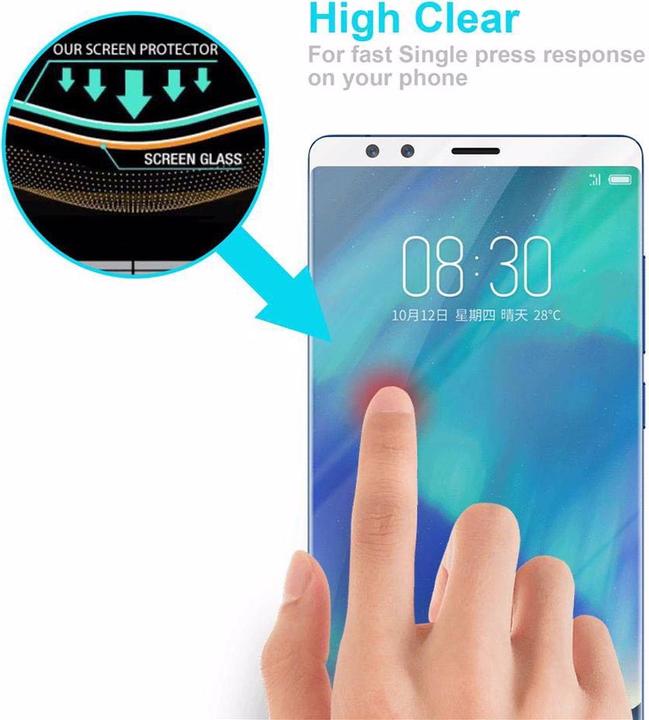 Actual product image Cadorabo Full screen display protection glass (1 Piece, ZTE Nubia Z17S)