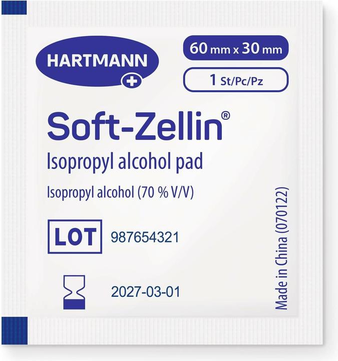 Label énergétique IVF Hartmann pads alcool