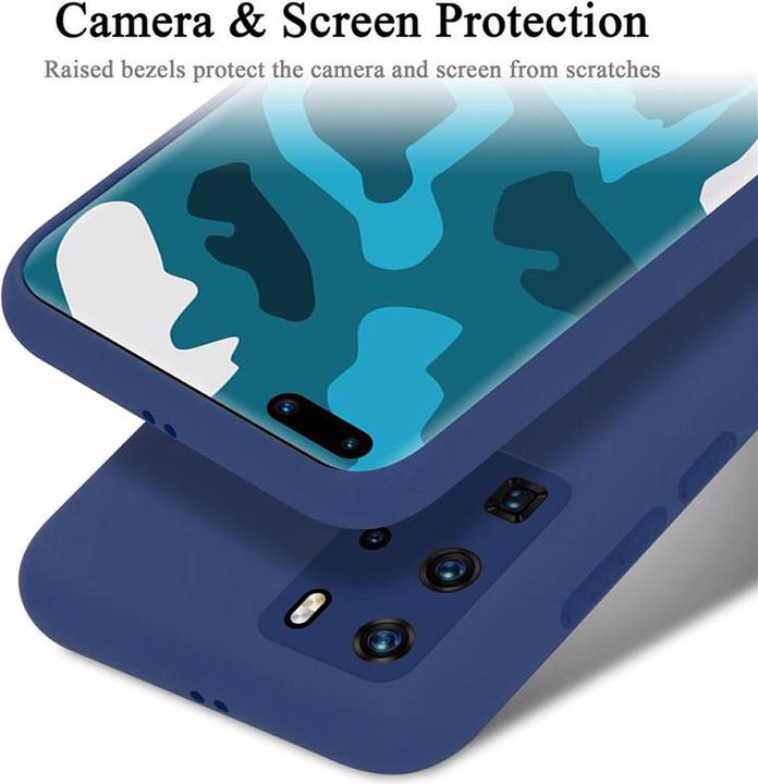 Actual product image Cadorabo TPU Liquid Silicone Case Cover (Huawei P40 Pro+)