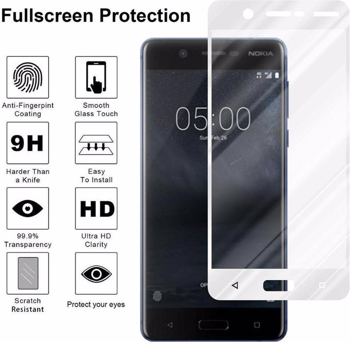 Produktbild Cadorabo Vollbild Displayschutzglas (1 Stück, Nokia 5.1)