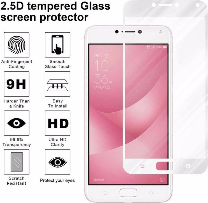 Produktbild Cadorabo Vollbild Displayschutzglas (1 Stück, Asus Zenfone 4 Max)