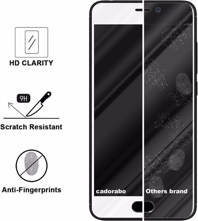 Actual product image Cadorabo Full screen display protection glass (1 Piece, Meizu M6)