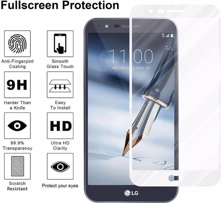 Actual product image Cadorabo Full screen display protection glass (1 Piece, LG Stylo 3)