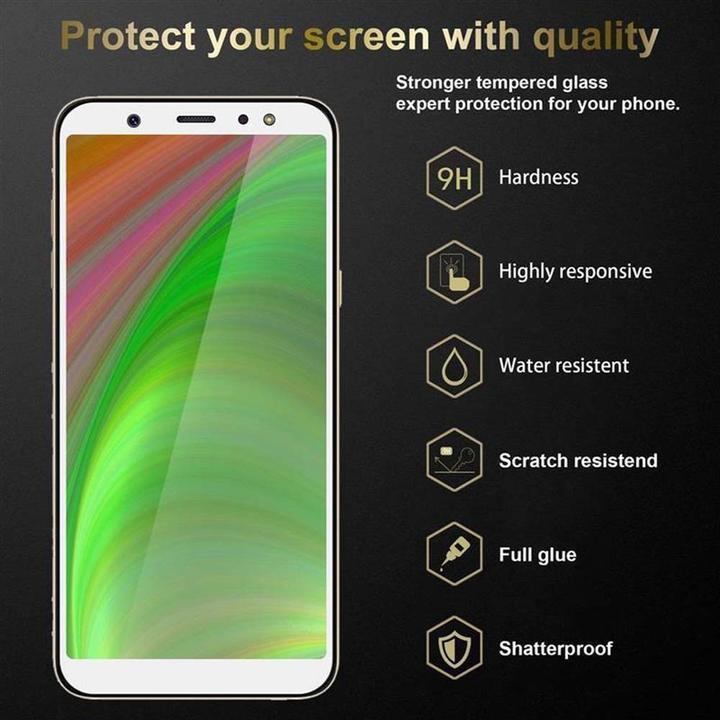 Actual product image Cadorabo Full screen display protection glass (1 Piece, Samsung Galaxy J6 (2018))