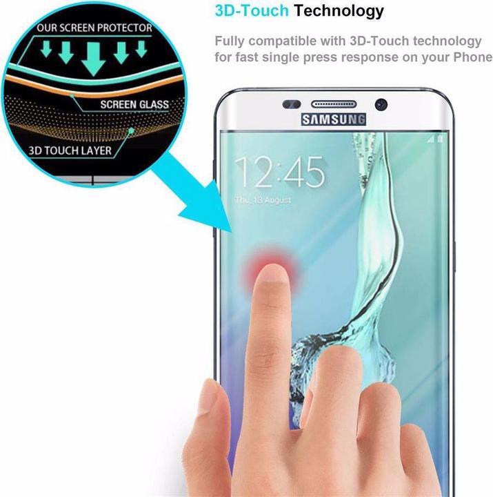 Immagine prodotto Cadorabo Vetro di protezione del display a schermo intero (1 Pezzo/i, Samsung Galaxy S6 Edge)
