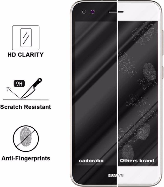 Actual product image Cadorabo Full screen display protection glass (1 Piece, Huawei Enjoy 7)