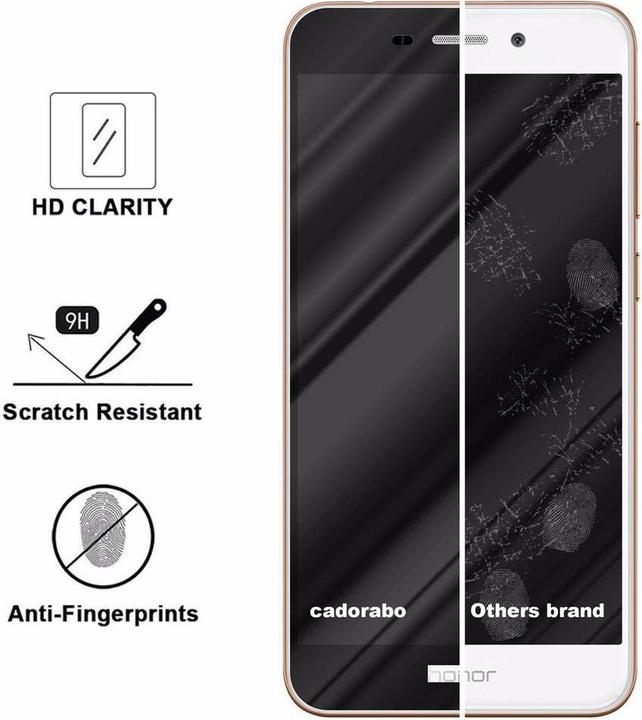 Actual product image Cadorabo Full screen display protection glass (1 Piece, Honor 6C Pro)