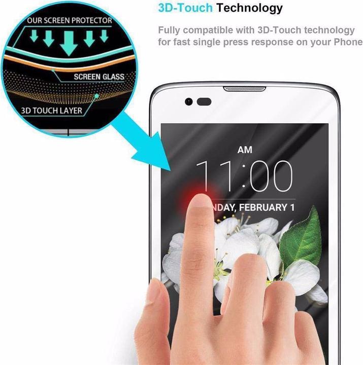 Immagine prodotto Cadorabo Vetro di protezione del display a schermo intero (1 Pezzo/i, LG K8)