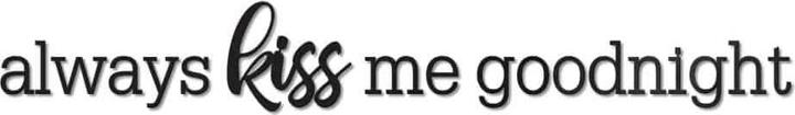 Actual product image Trenddeko always kiss me goodnight (143 x 20 cm)