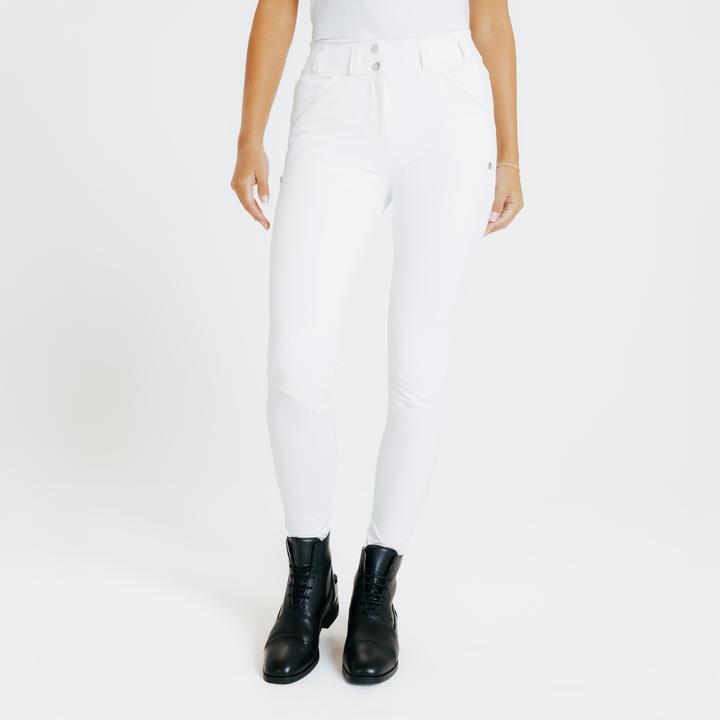 Fouganza Turnierreithose 900 Fullgrip Damen weiss (M)