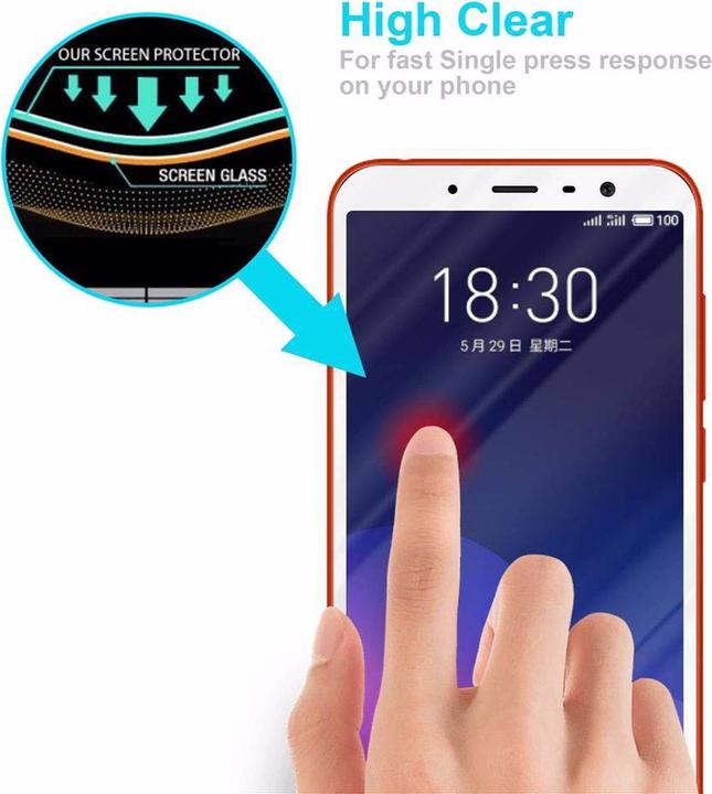 Immagine prodotto Cadorabo Vetro di protezione del display a schermo intero (1 Pezzo/i, Meizu M6T)