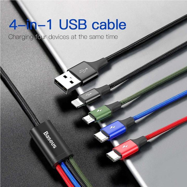 Actual product image Baseus 4in1 (1.20 m, USB 2.0)