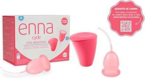 Image du produit Coupes menstruelles taille M avec applicateur et boîte de stérilisation - Pack de 2 (M)