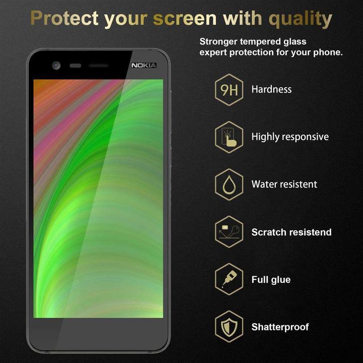 Actual product image Cadorabo Full screen display protection glass (1 Piece, Nokia 2)