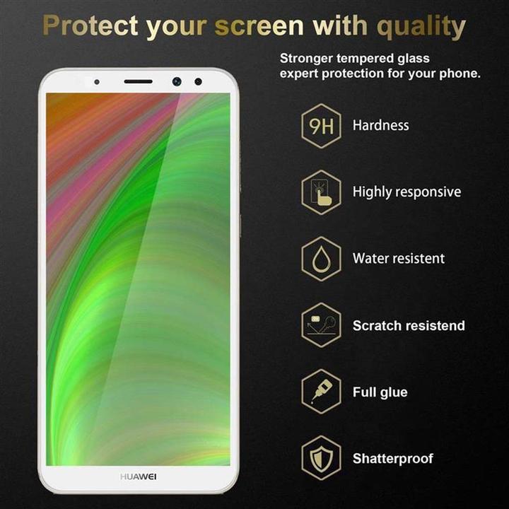Actual product image Cadorabo Full screen display protection glass (1 Piece, Mate 10 Lite)