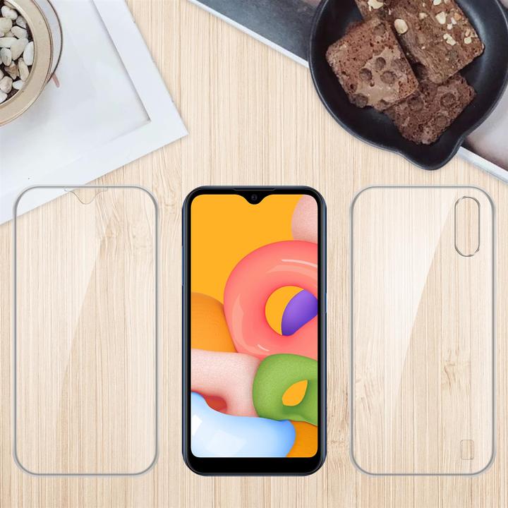 Produktbild Cadorabo TPU 360 Grad Case Cover (Samsung Galaxy A01)
