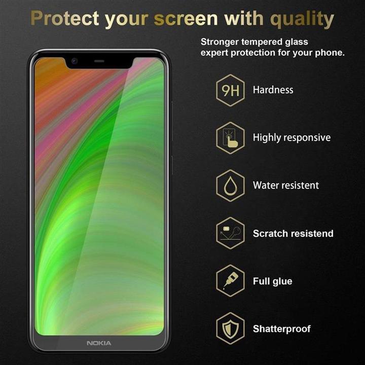 Actual product image Cadorabo Display protection glass (3 Piece, LG X5, Nokia 5.1 Plus)