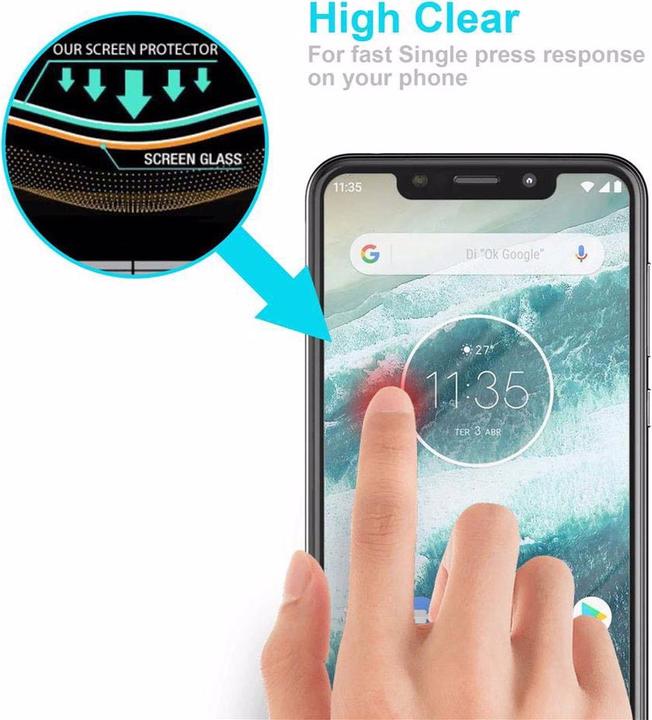 Image du produit Cadorabo Verre de protection d'écran (1 pièce(s), Motorola Moto One Zoom)